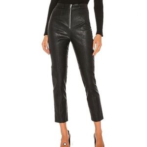 Lovers + Friends Georgie Faux Leather Vegan Pants in Black small